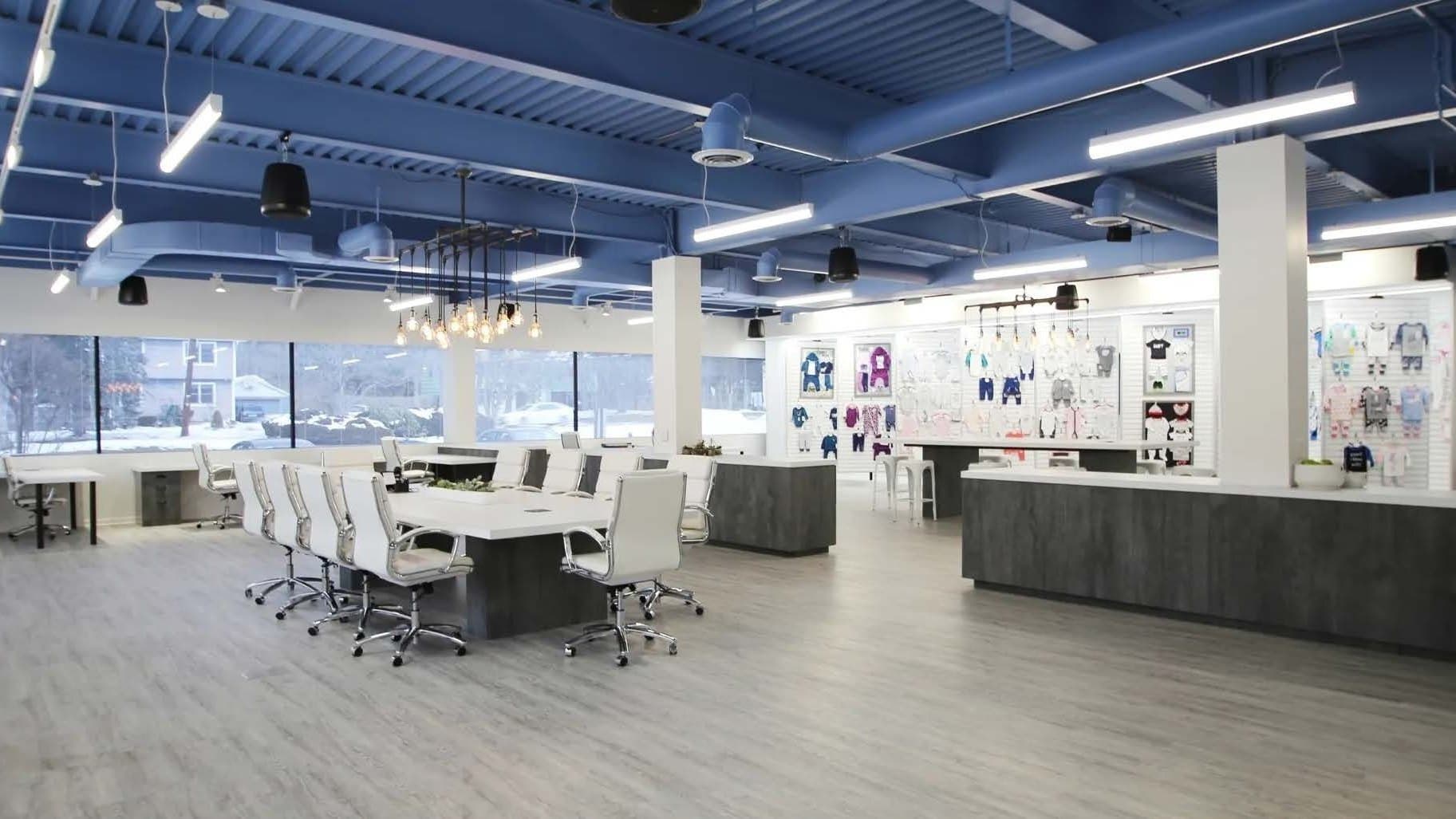 An office floor on the Kizhakkambalam campus