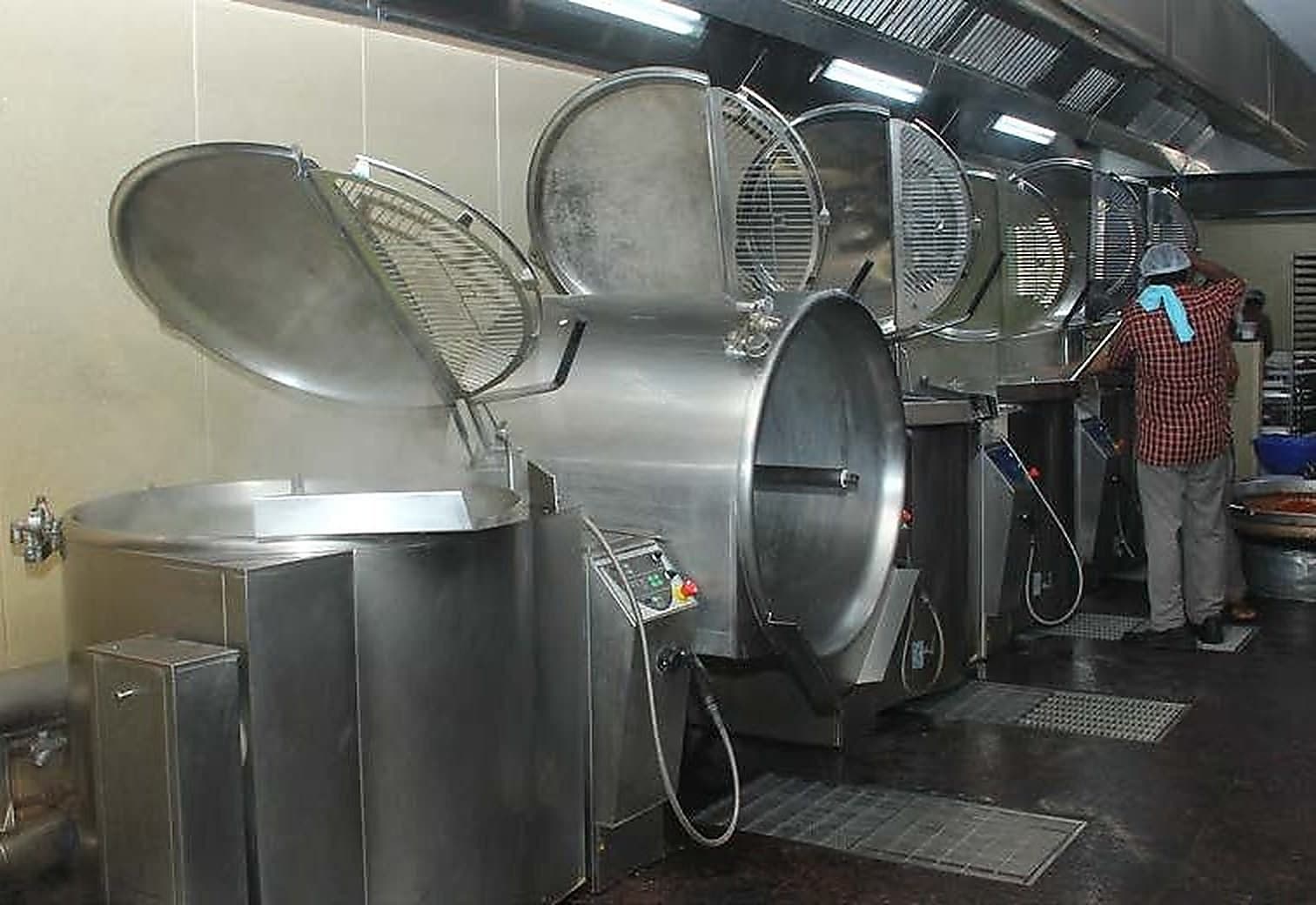The central kitchen that prepares employee meals