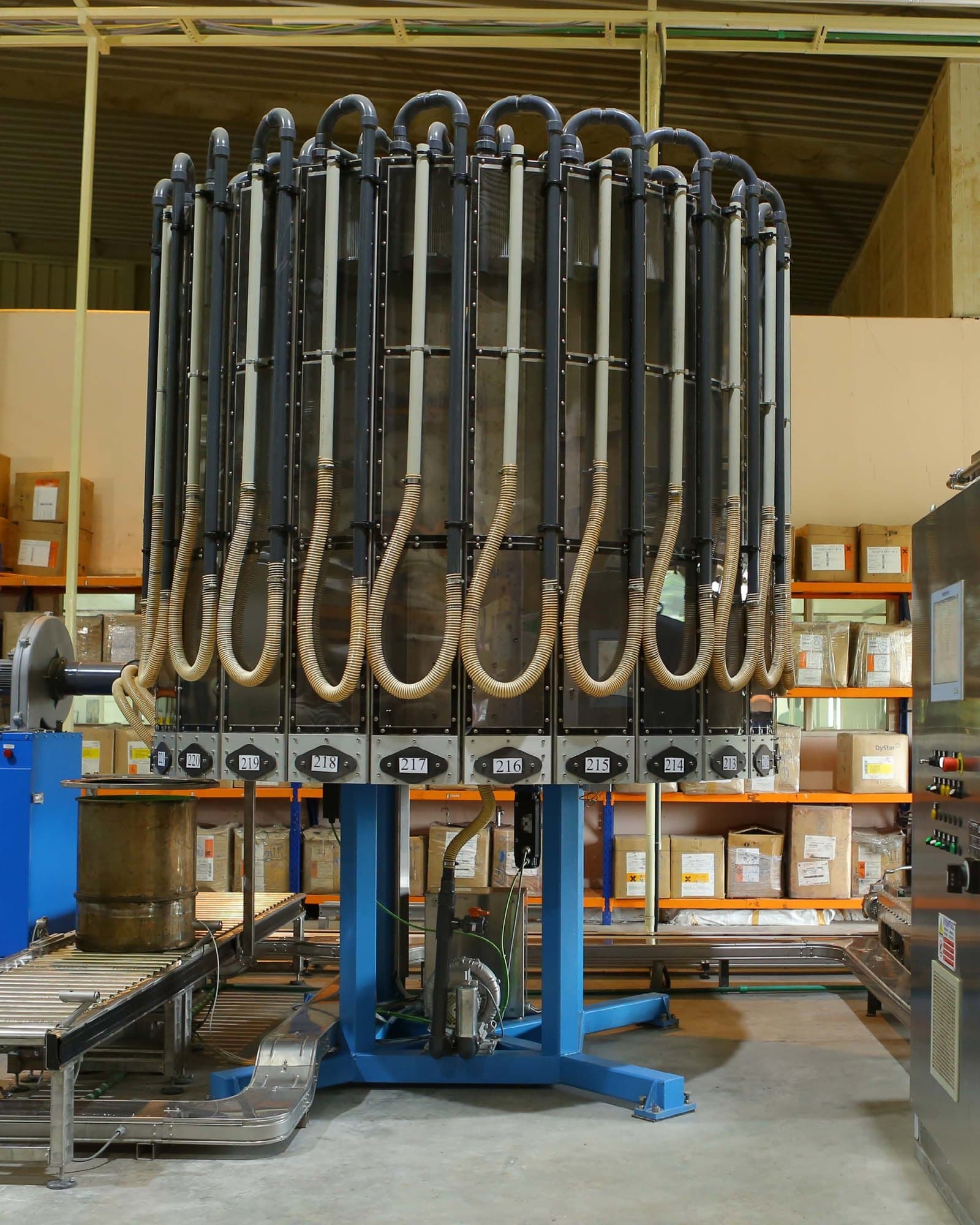 Processing vessels inside the Kitex process house